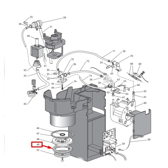 DeLonghi blīve zem radziņa EC820, EC685, EC885