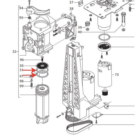 Blīve bloka virzuļa DeLonghi kafijas automatiem (5332149100)