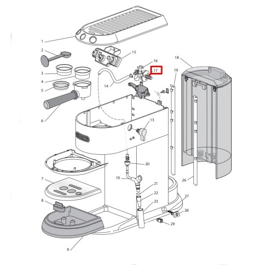 Delonghi vārsts tvaika ūdens EC**