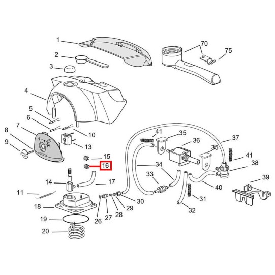 DeLonghi termostats 105 ° C