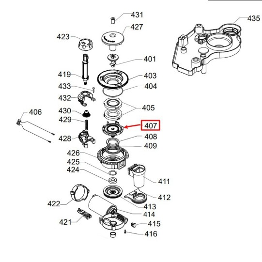 Mill wheel for Saeco HD coffee machines (421941094161)