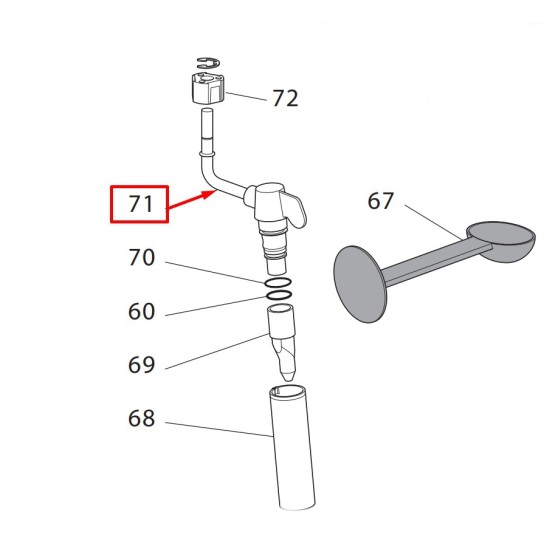 DeLonghi tvaika caurule ar sprauslu EC-82*