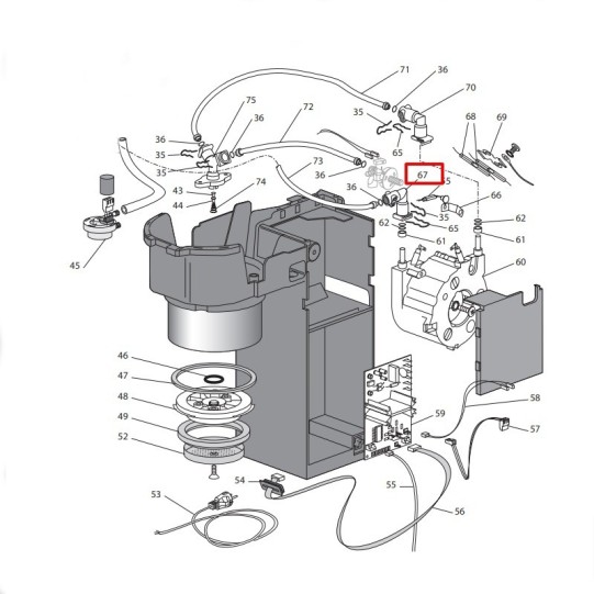 DeLonghi savienotāis L90 sildelementa EC685