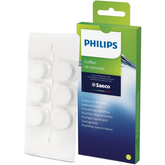 Saeco / Philips kafijas eļļas likvidēšanas tabletes, 6 gab. (CA6704/10)