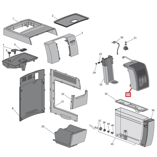 DeLonghi vadības plate displejs ECAM 350.55.B