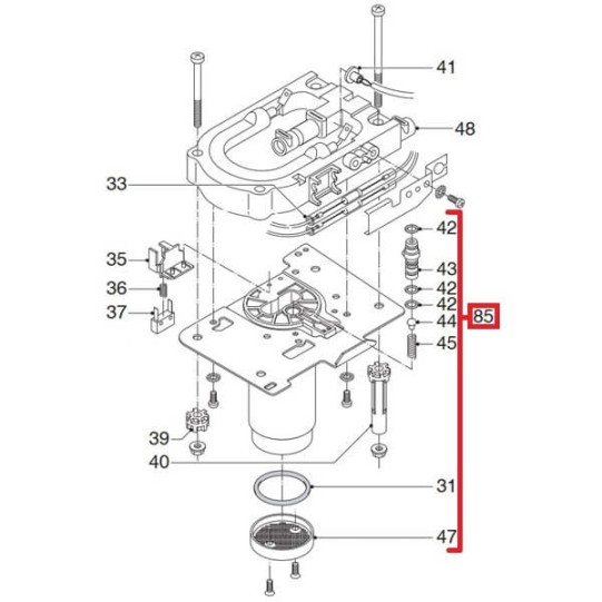 DeLonghi virzulis vārīšanas kolba, ESAM sērija (5513227981)