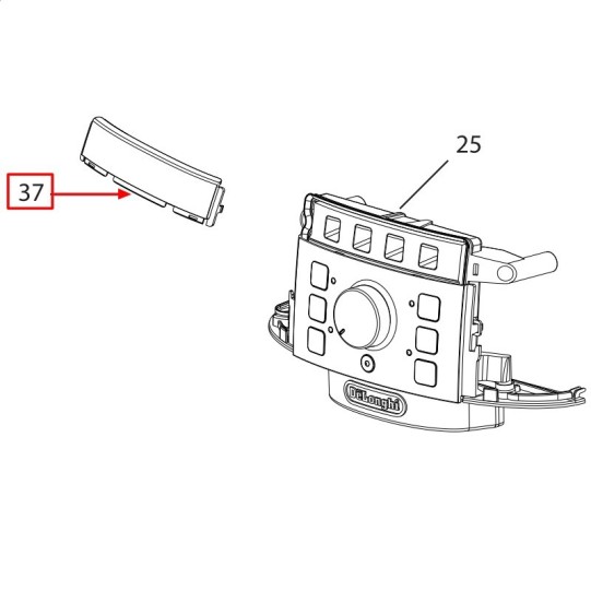 DeLonghi displeja vāks Magnifica S