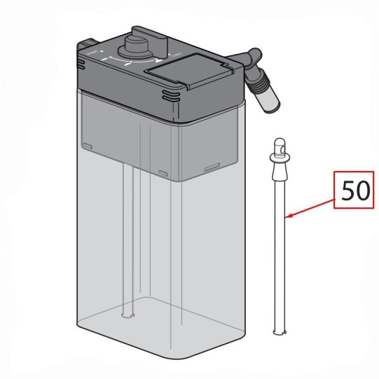 DeLonghi piena trubiņa, silikona ø 8x150 mm Soul