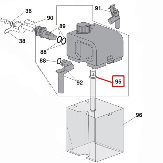 DeLonghi piena trubiņa, silikona ø 8x103 mm EN