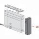 Delonghi ūdens tvertnes panelis, melns ECAM 290.61.B (AS00002656)