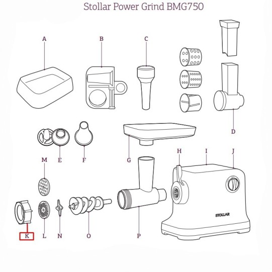 Stollar fiksējošais gredzens BMG900, BMG750, BMG570