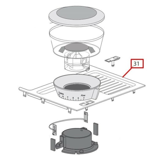 DeLonghi augšējais vāks EC9355