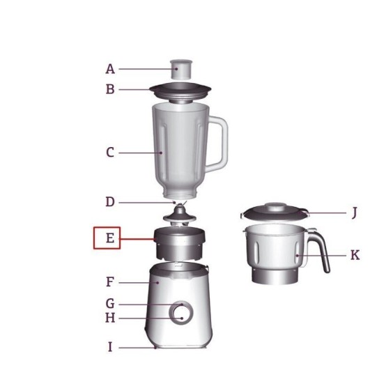 Stollar Sage stikla blendera krūzes pamatne STB550, STB570 (STB570/65)