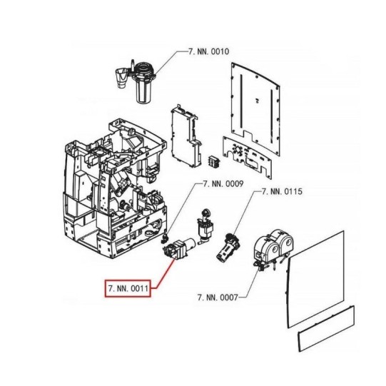 Keramiskais vārsts Dr. Coffee F10, F11 kafijas automātiem (7NN0011)