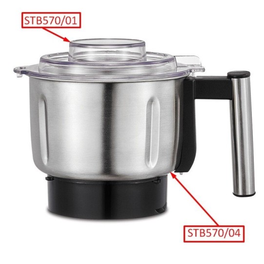 Nerūsējošā tērauda krūze Stollar STB570 blenderim (STB570/04)