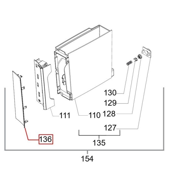 Water Tank Lid Saeco GranAroma Deluxe SM6680/00 (421945016781)