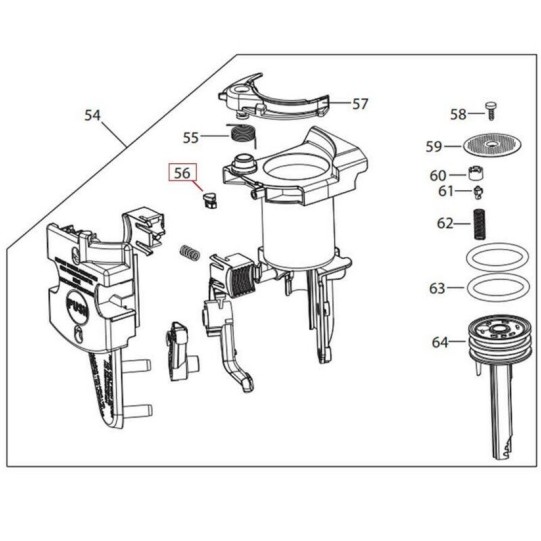 Kohvimasina kummipuhver DeLonghi ECAM, ETAM (5313213241)