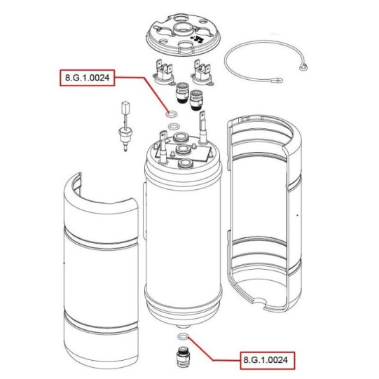 Gasket for Thermoblock Dr. Coffee Minibar, Coffeebar Plus (8.G.1.0024)