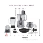 Smulkintuvas maisto smulkintuvui Stollar SPP800 (SPP800/04)