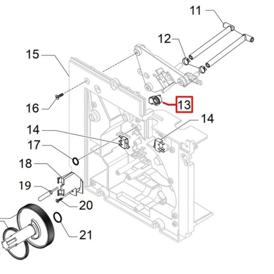Mounting plate cover seal Saeco, Gaggia coffee machines (421941206831)