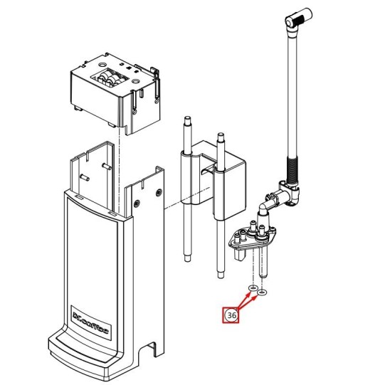 Coffee spout seal 0050-25 for Dr. Coffee coffee machines (9G0100026)