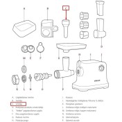 Pusher for Stollar BMG900, BMG910, BMG915, BMG750, BMG570 meat grinders (BBMG750/10)