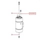 Boiler coupling O-ring for Dr. Coffee coffee machines (9G0100049)